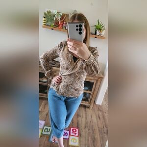 Talbots 100% Silk Blouse – Classic Vintage Style (Y2K Era)" Pasley Blouse Size 8